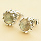 Labradorite earrings with decorated bezel Ag 925/1000 + Rh