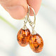 Amber earrings Ag 925/1000 1.8g + 1.7g
