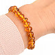 Amber bracelet light honey pebbles