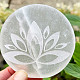 Selenite wheel Lotus flower approx. 8cm