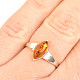Honey amber ring Ag 925/1000 size 51 (1.8g)