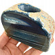 Candle holder blue dyed agate 759g