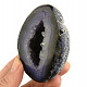 Agate geode with cavity dyed purple 210g