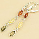 Silver earrings amber mix (Ag 925/1000)