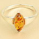Honey amber ring Ag 925/1000 size 51 (1.8g)