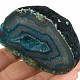 Geode with hollow agate dyed blue 219g