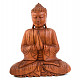 Meditující Buddha dřevěný velký (33cm)