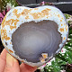 Agate heart with crystals from Brazil 147g