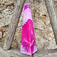 Pink agate obelisk from Brazil 414g