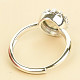 Round labradorite ring with rim Ag 922/1000 + Rh