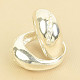 Ring with zircons silver Ag 925/1000