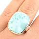 Larimar silver ring Ag 925/1000 9.7g size 59
