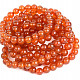 Bracelet made of orange agate colored balls 8mm