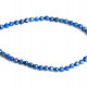 Bracelet lapis lazuli facet balls 3mm