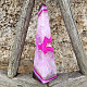 Pink agate obelisk from Brazil 536g