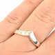 Jemný stříbrný prsten se zirkony Ag 925/1000