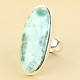 Larimar silver ring oval Ag 925/1000 14.0g size 58