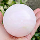 Ball polished from pink calcite Ø 74mm Pakistan 578g