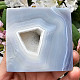 Gray agate pyramid with cavity (Brazil) 231g