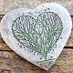 White selenite heart tree of life approx. 10cm