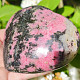 Smooth rhodonite heart from Madagascar 667g