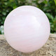 Ball polished from pink calcite Ø 74mm Pakistan 578g
