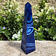 Modrý achát obelisk 594g (Brazílie)