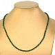 Malachite necklace with cut balls 3mm clasp Ag 925/1000 (approx. 47cm)
