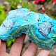 Malachite stone with chrysocolla 502g (Congo)