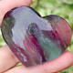 Smooth heart fluorite from China 89g