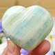 Calcite pistachio heart from Pakistan 114g