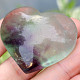 Smooth heart fluorite from China 50g