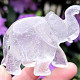 Lucky crystal elephant from India 89g