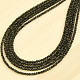 Turmalín náhrdelník se stříbrným zapínáním Ag kuličky 2mm (43-49cm)