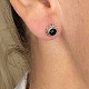 Tourmaline skoryl sun earrings Ag 925/1000