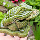 Three-legged frog of abundance made of jade 595g