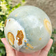 Polished ball of variegated jasper Ø90mm Madagascar