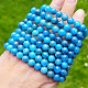 Bracelet blue apatite balls 8mm