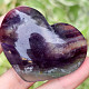 Smooth heart fluorite from China 83g