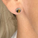 Earrings tiger eye of the sun Ag 925/1000