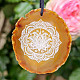 Lotus Flower Agate Leather Pendant (21g)