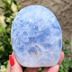 Calcite blue standing stone (Madagascar) 371g