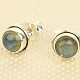 Labradorite earrings stones Ag 925/1000