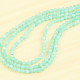 Luxury necklace made of amazonite balls 4mm cut (fastening Ag 925/1000) 47cm