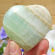 Calcite pistachio heart from Pakistan 133g