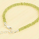 Olivine square clasp bracelet Ag 925/1000