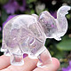 Lucky crystal elephant from India 119g