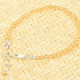 Bracelet citrine balls 3mm cut clasp Ag 925/1000