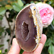 Natural agate geode with cavity 218g Brazil
