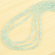 Necklace blue topaz Ag 925/1000 polished balls 4mm (46cm)